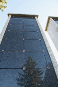 Columbarium wall